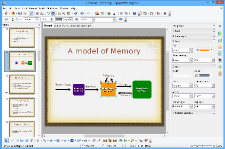 Ecrã do Apache OpenOffice Impress